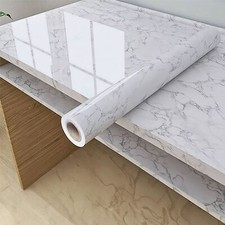 10M Self Adhesive Kitchen Worktop Covering Vinyl Wrap Cupboard Marble Stickers