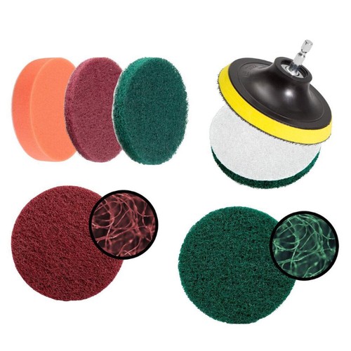 Drill Brush Attachment Set Power Scrubber Cleaning Kit Combo Scrub Tub Clean  - Picture 9 of 40