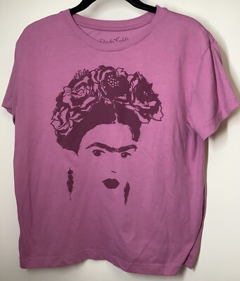 Frida Kahlo Pink Short Sleeve T-Shirt Size S Women