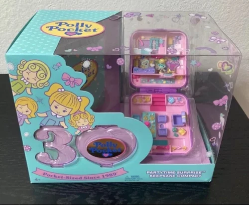 Polly Pocket PartyTime Surprise Keepsake 30th Anniversary Compact Doll Playset