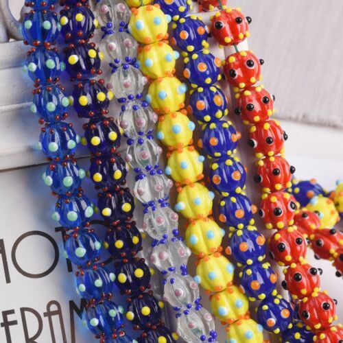 Perlin Millefiori Glasperlen Set 500g - Große Perlen Zum Basteln Schmuck