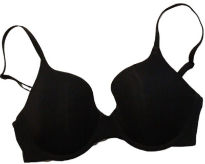 Amazon Essentials New Classic T-Shirt Bra Size 32D Black Padded Underwire
