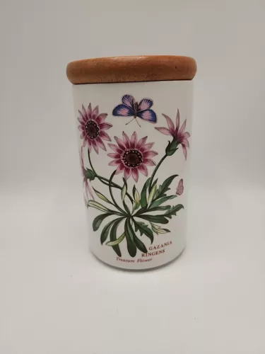 Portmeiron "Botanic Garden" 7 1/4 Inch Storage Jar-Treasure Flower