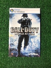 Call Of Duty: World At War PC DVD, 2008 Instruction Booklet Only