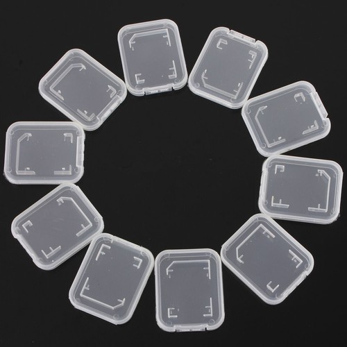 10 PIEZAS Transparente Estándar SD SDHC Estuche Soporte Caja Almacenamiento Cajas Nuevo - Imagen 4 de 12