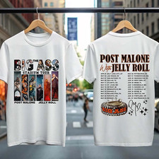 POST MALONE T-Shirt, The Big Ass Stadium Tour 2025 Shirt, Rapper Jelly Roll Tee