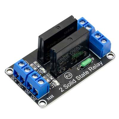 2 Kanal Solid State Relais 5V DC Low Level Trigger Power Switch kompatibel mit R