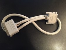 Premium DB25 C50 SCSI Cable 3ft M/M Vintage Apple Macintosh Centronics 50-Pin