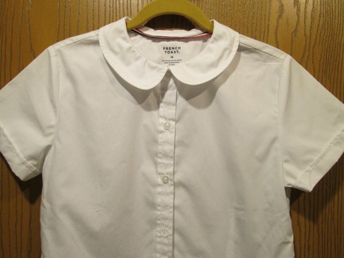 French Toast Girls White Modern Peter Pan School Blouse SZ 16 NEW - Picture 6 of 6