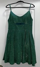 Formal Cocktail Dress, Size 15, Green ✨Sparkly✨ Retail: $135