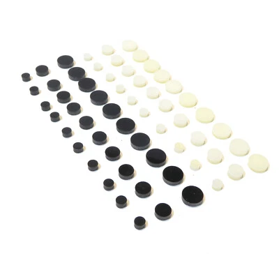 BLACK DOG MUSIC 10 Gitarren-Inlay Positionspunkte Marker schwarz oder weiß 4 mm, 6 mm oder 8 mm Durchmesser