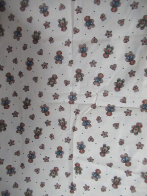 Dianna Marcum VTG  Gingerbread Cookies On Ivory Cotton Fabric  1YDX44''    NEW
