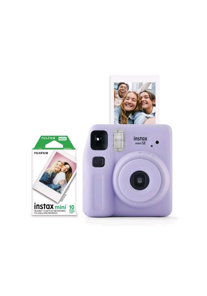 Fujifilm Instax Mini SE Instant Camera in Lavender with 10 Free Films