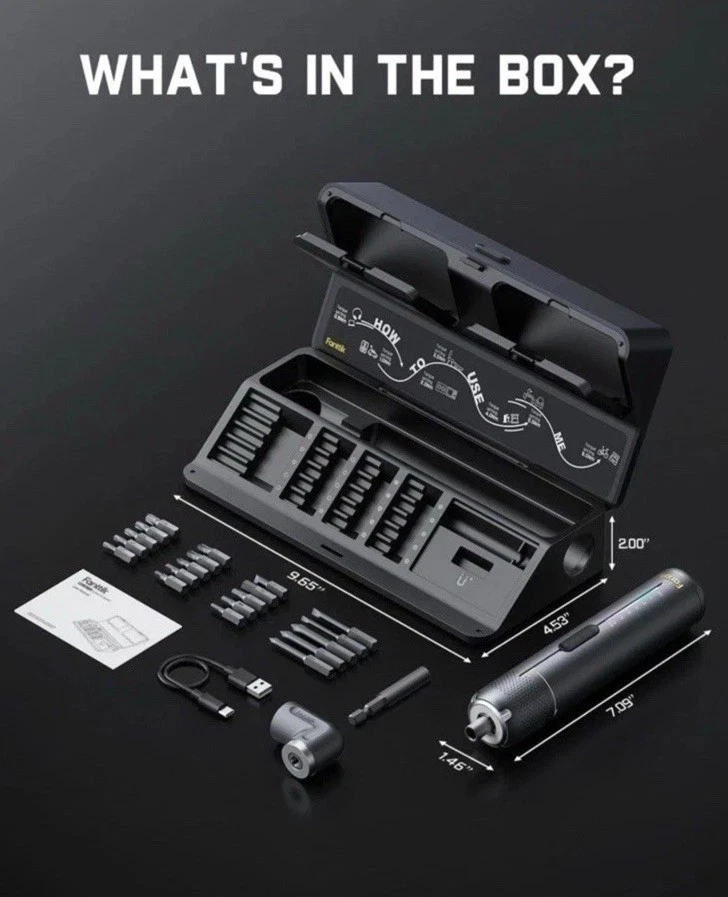 Fanttik S2 Pro Destornillador Eléctrico, Juego de Destornilladores Inalámbricos Foto 2 de 4