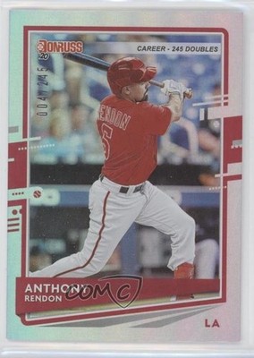 2020 Panini Donruss Career Stat Line 4/245 Anthony Rendon #154 0eb8