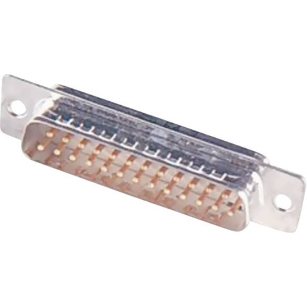 Embase SUB-D femelle 50 pôles HARTING 09670504704 à souder 180 degrés pour rack