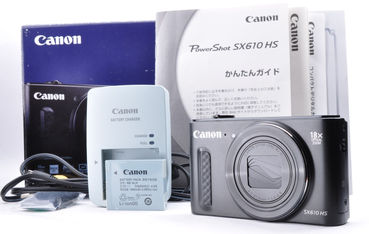 Canon PowerShot SX610 HS black 20.2MP Compact Digital Camera Japan