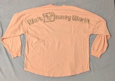Walt Disney World Rose Gold Glitter Peach Spirit Jersey Size XL NWOT