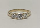 14k Yellow Gold Lab Grown Diamond 3 Stone Ring 1.00 CTW 3.0 Grams Size 7 — photo 7