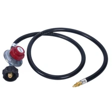 GasSaf High Pressure Propane Regulator Adjustable 0-5PSI Connector with CSA C...