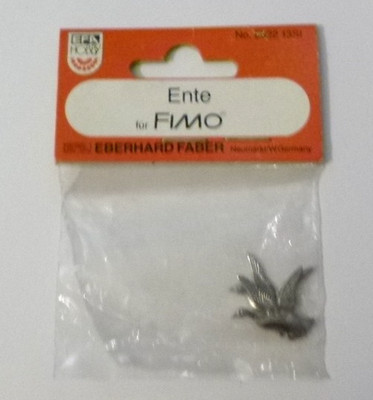 EFA Hobby 8622 13SI Ente für FIMO patiniert, silberfarben, Neu