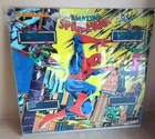 RARE VINTAGE SPIDERMAN PINBALL GLASS PLATE D. GOTTLIEB &CO COLOMBIA PICTURES