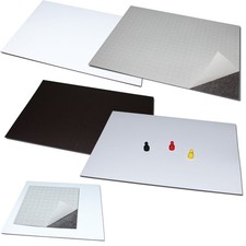 Magnetfolie Eisenfolie DIN A4 A5 Selbstklebend 3M oder Weiß PVC PET Ferrofolie