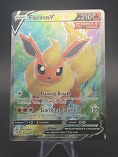 Flareon V (Full Art) 169/203 Swsh07: Evolving Skies Holo