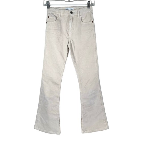 Zara High Rise Flat Front Corduroy Pants Girls 11-12 - Picture 13 of 13
