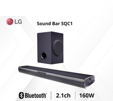 LG Soundbar SQC1 2.1 + Subwoofer Wireless Bluetooth Dolby Digital 160W Nero