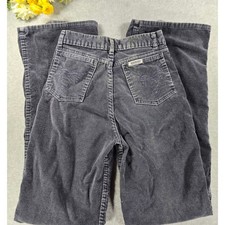 Vintage 70s Road Runner Corduroy High Rise Pants Women Size 27x33 Flare Leg