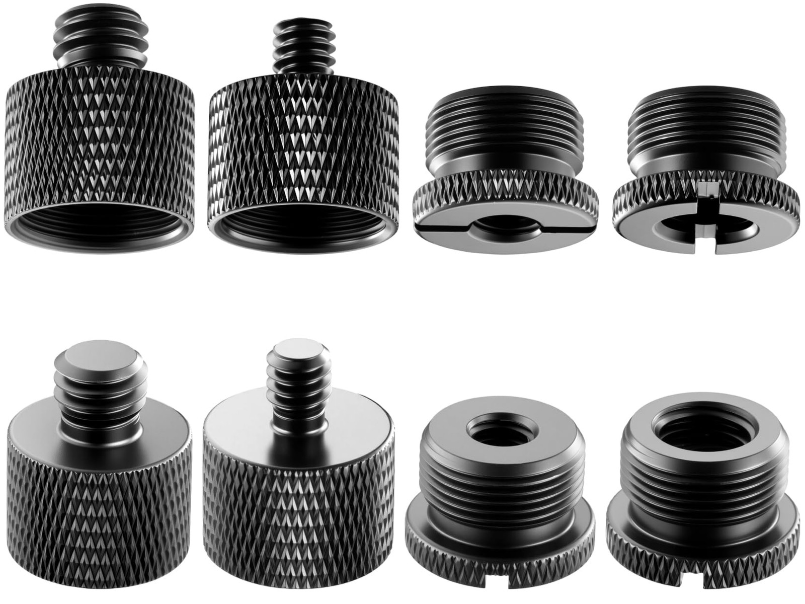 8 Pack Mic Stand Adapter 5/8 Female to 3/8 Male and 3/8 Fema