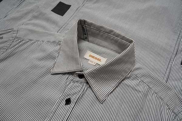 Men Diesel Shirt White Cotton 38 / M / 46