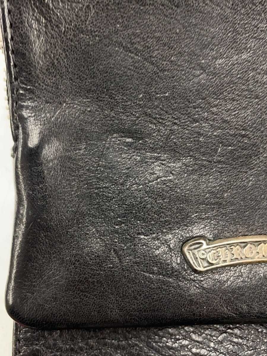 Chrome Hearts Folded Wallet With Tear Inside Big Spoon Leather WHT Men Used thumbnail 8