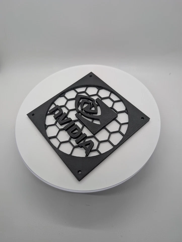 2x - 120mm fan covers hexagon -Nvidia -grill black - Image 2 of 3