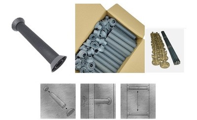 Miko  10 Stk.  Schalungs-Abstandhalter SET Wandabstandhalter Wandstärke wählbar