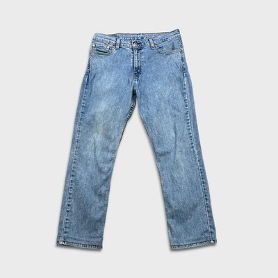 Levi's 511 Jean Mens 33x28 Blue Slim Fit Light Wash Faded Stretch Denim