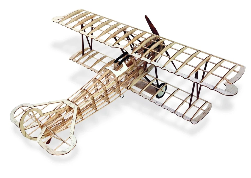 Guillow WWI Fokker D.VII Laser-Cut Balsa Wood Model Airplane Kit, 18" GUI-103 - Image 3 of 4