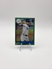 2022 Series 1 1987 Topps Chrome Silver Pack Mojo Green /99 Cody Bellinger