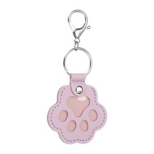 Pet Fur Storage Keychain, Leather Dog Fur Keepsake, Purple 