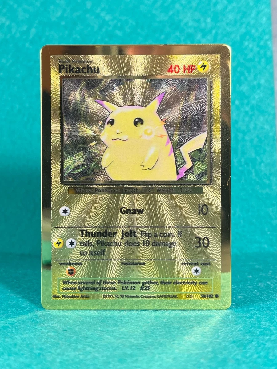 Pikachu Pokémon TCG Metal English Collectible Individual Card
