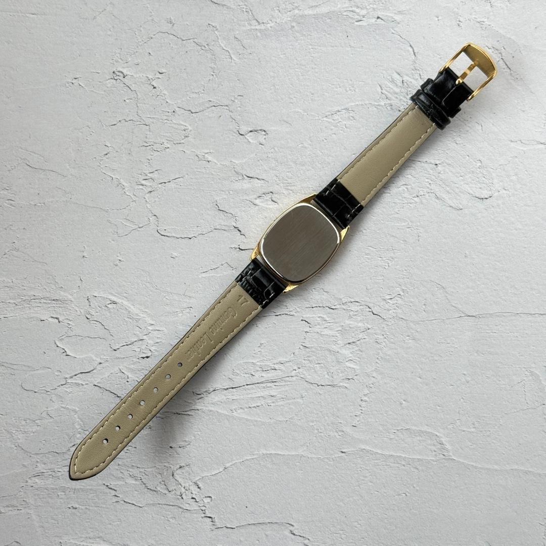 OMEGA Deville Men's Watch Quartz Rectangular Gold… - image 12