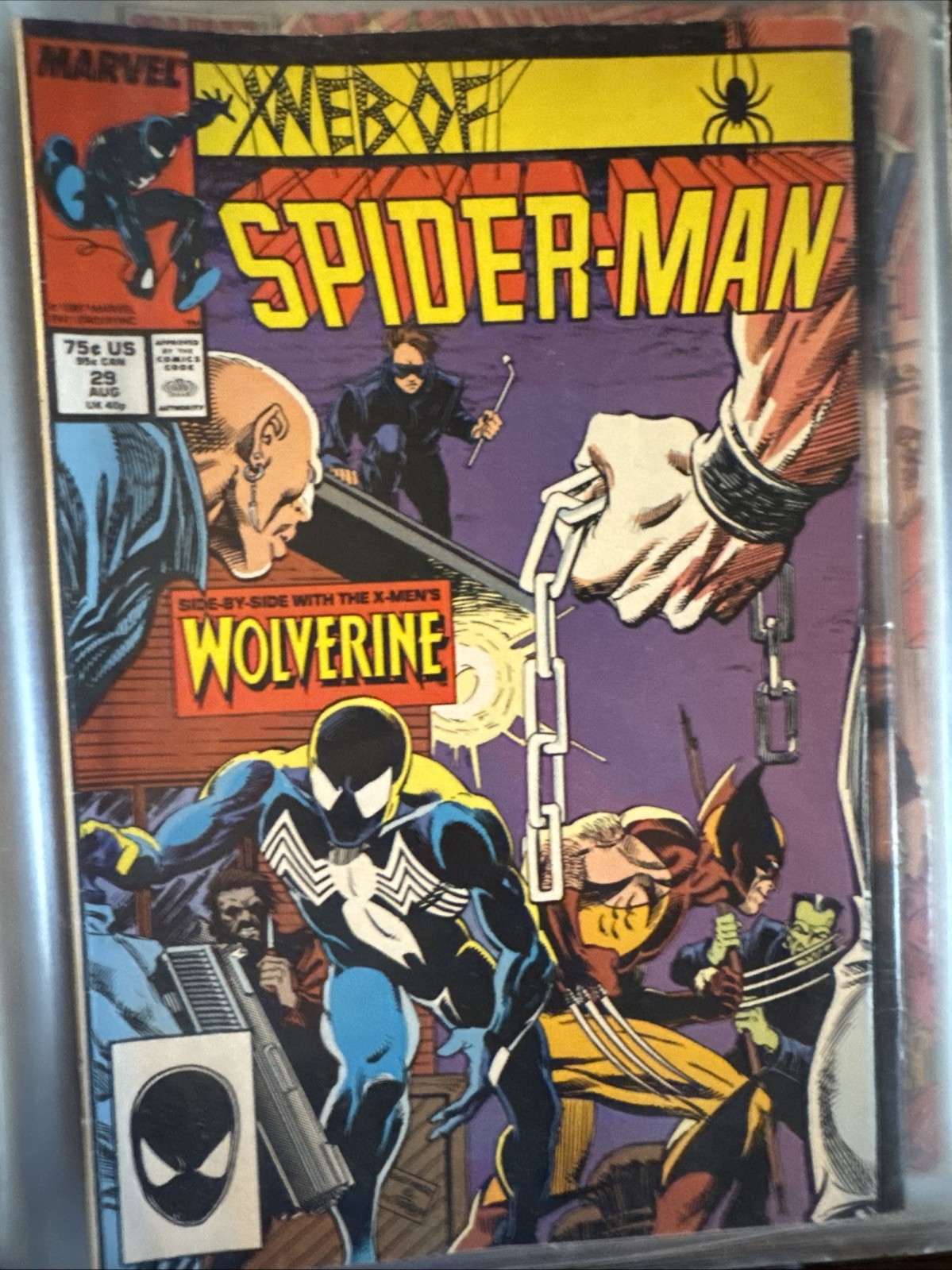 Web of Spider-Man #29 Newsstand Variant (Marvel Comics August 1987)