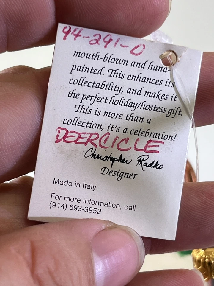 De Colección Christopher Radko Deercicle Reno 94-291-0 Icicle Navidad Adorno DS51 Foto 4 de 4