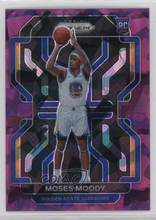 2021-22 Panini Prizm Purple Ice Prizm 113/149 Moses Moody #308 0s5s