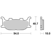 BremsbelÄGe Sbs 128 Hf Yamaha FZ6 Fazer, Abs, S2 (RJ07) 600 2004 2006