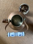 Copper Teapot Porcelain Handle Spout Lid Kitchen Decor Vintage — photo 4