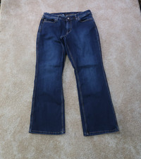 Carhartt Original Fit Bootcut Jeans Women's 12 Blue workwear