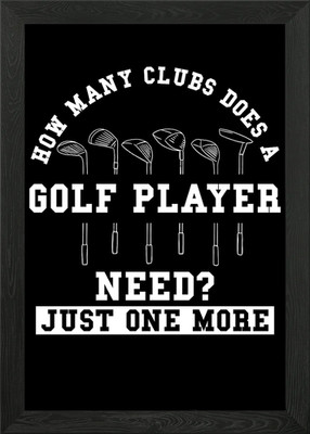 Golfer Geschenk gerahmtes Wandbild Poster Leinwanddruck Bild