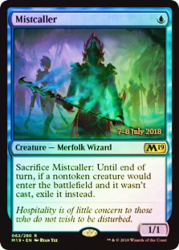 MTG Mistcaller (2018) - Foil - Prerelease Promo, NM-Mint, English Promo: Prerele